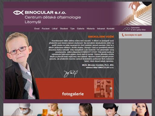 binocular - centrum dětské oftalmologie - litomyšl