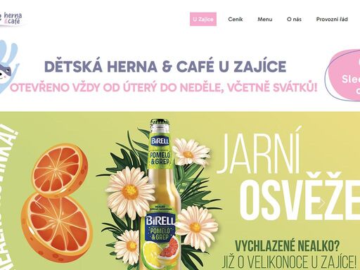u zajíce je nový unikátní prostor pro děti i jejich rodiče. první dětská herna s kavárnou v lounech!