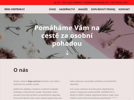 provozujeme studio nabízející služby kadeřnictví / masáže. masáže rekondiční, léčebné a detoxikační. kadeřnictví - dámské i pánské. prodej kosmetiky a čajů.