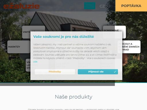 zabýváme se prodejem a poradenstvím v oblasti: žaluzie, rolety, sítě proti hmyzu, markýzy.