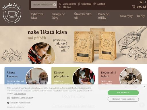 ušatá káva
