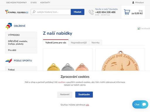 největší výběr sportovních pohárů, cen, trofejí, medailí, figurek, diplomů a dalšího zboží. díky široké nabídce jsme vám schopni nabídnout sportovní trofeje pro všechny sportovní disciplíny.