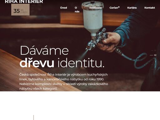 česká společnost říha interiér je výrobcem kuchyňských linek, bytového a kancelářského nábytku od roku 1990.