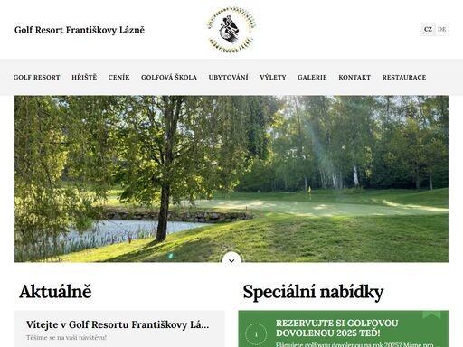 sportovně náročné 18-ti jamkové golfové hřiště u františkových lázní nedaleko německa je harmonicky začleněno do krajiny a je jedním z top golfových hřišť v české republice.