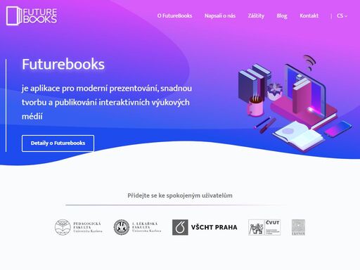 futurebooks je aplikace pro moderní prezentování, snadnou tvorbu a publikování interaktivních výukových médií