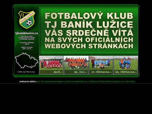oficiální web fotbalového klubu tj baník lužice