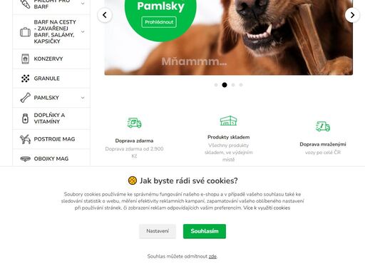 specializujeme se na prodej kvalitního masa pro psy a kočky zaměřeného na barf stravu.