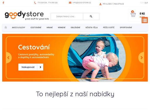 goodystore - výhradní dovozce značek pacific baby, cherub baby, deryan, britton, babydam, bitatto, simply good , litecup, celavi, i play, koolsun, trybike, snowalk, froc, 7am, sleepytroll a dalších