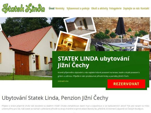 nabízíme ubytování na našem statku linda v jižních čechách. kapacita penzionu je až 16 lůžek. najdete u nás bazén, grilování a krásnou přírodu. 