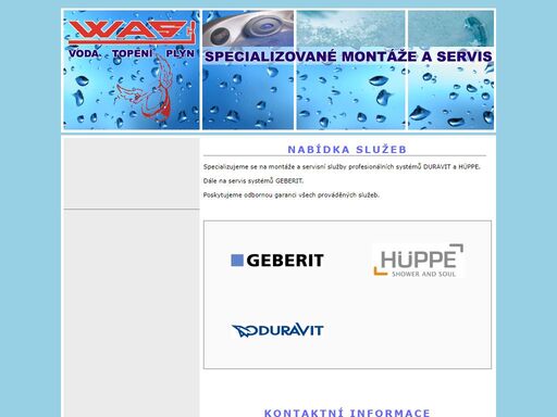 was - instalatérské práce