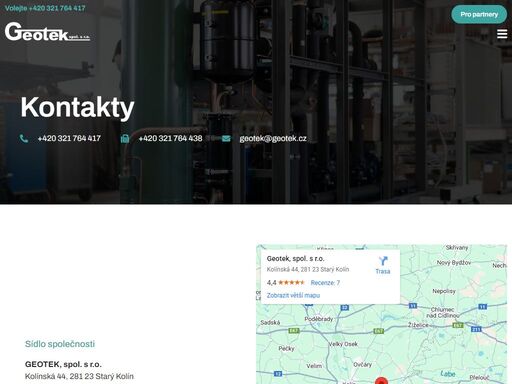geotek, spol. s r.o.kolínská 44, 281 23 starý kolín