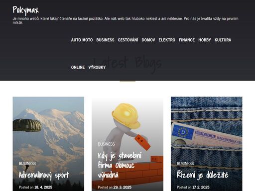 je mnoho webů, které lákají čtenáře na laciné pozlátko. ale náš web tak hluboko neklesl a ani neklesne. pro nás je kvalita vždy na prvním místě.