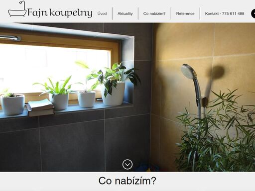 fajn koupelny: rekonstrukce koupelen, zednické práce, obklady, pokládky dlažby, působíme v brně a jmk.
