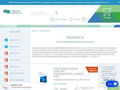 nabízíme legální software od microsoft. levné licence windows a office za zlomek původních cen. vyberte si použitý software za super výhodné ceny