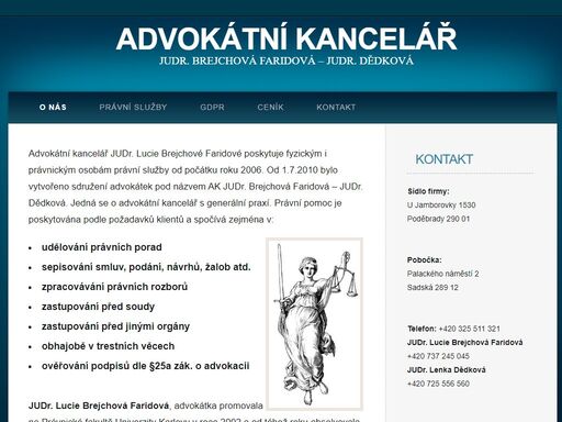 advokátní kancelář judr. brejchová faridová – judr. dědková. kompletní právní služby