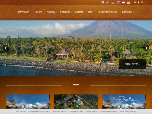 český resort relax bali nabízí ubytování v nádherné přírodní scenérii přímo na břehu balijského moře. z každého bungalovu je přímý výhled na moře. všechny bungalovy jsou klimatizované, mají vlastní sociální zařízení se sprchovým koutem s teplou vodou.