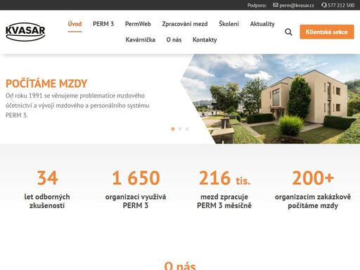 naší specializací je vývoj personálního a mzdového systému, kterému se věnujeme od založení společnosti v roce 1991. v aktuální verzi nese systém název perm 3 a jeho výraznou předností je vysoká úroveň uživatelské podpory. ve vlastním systému také poskytujeme outsourcing mezd.
