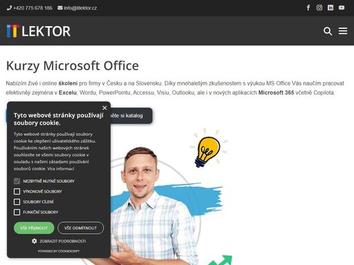 nabízím živé i online školení pro firmy v česku a na slovensku. díky mnohaletým zkušenostem s výukou ms office vás naučím pracovat efektivněji zejména v