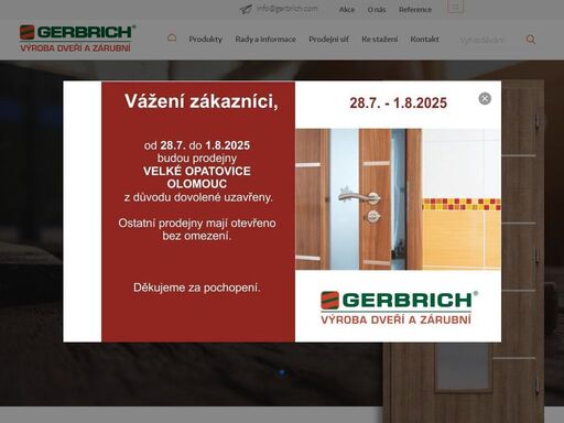 společnost gerbrich s.r.o. při výrobě klade velký důraz na kvalitu, precizní zpracování materiálů a individuální přístup k zákazníkům.