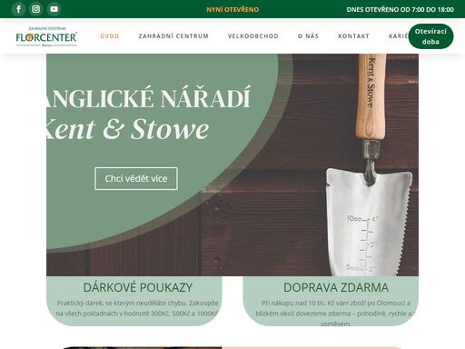 na našem zahradním centru najdete nové krásné zboží.