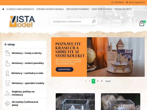 miniaturní modely památek - sběratelská kolekce