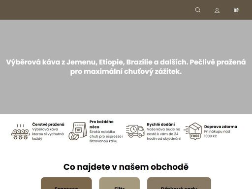 výběrová káva z jemenu, etiopie, kostariky a guatemaly. pečlivě pražená tak, aby vynikly jedinečné chutě každého zrnka.