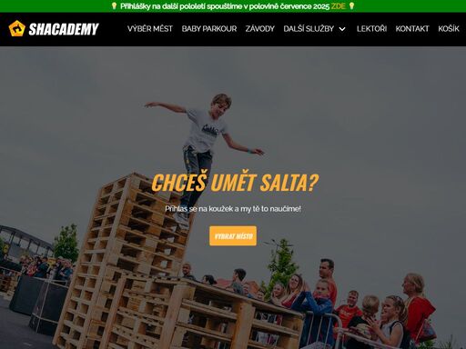 parkourové kroužky pro děti od 6 let. bezpečné tréninkové zázemí a dopadové žíněnky. zkušení trenéři. přátelský kolektiv.