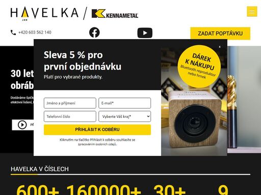 jan havelka - tradiční dodavatel obráběcích nástrojů kennametal. nástroje kennametal jsou první volbou pro soustružení,vrtání,frézování, tj. pro veškeré třískové obrábění kovů.
