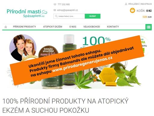 100% přírodní produkty na atopický ekzém a suchou pokožku. 100% přírodní bylinná mast na atopický ekzém skin salvation vznikla jako domácí produkt matky, jejíž tříleté dceři lule balmond lékaři diagnostikovali atopický ekzém. holčičce pokožka červenala, svěděla a bolela. často plakala, dokud neusnula vyčerpáním. její…
