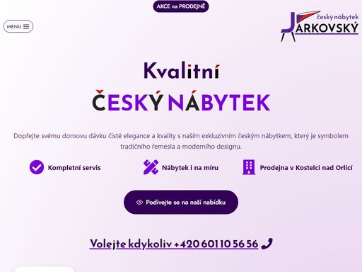 prodej kvalitního nábytku od osvědčených českých výrobců. s námi vybavíte dům, byt, kancelář... nábytek vám zaměříme, vyneseme, dovezeme, smontujeme. působíme po celé čr.