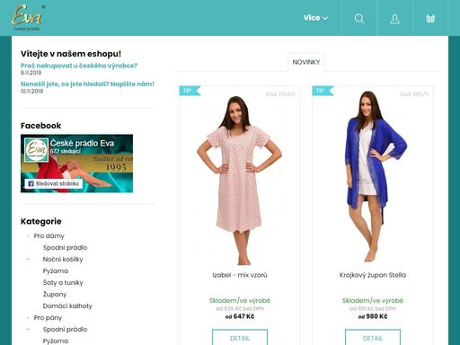 vítejte na eshopu českého výrobce!. jste již unaveni neustálým nakupováním nekvalitních výrobků, které nic nevydrží? nelíbí se vám, že skoro všechno vaše oblečení pochází z číny a bangladéše, kde lidé pracují v otřesných podmínkách, zatímco v česku produkce upadá?
vyzkoušejte naše prádlo a už jej nevyměníte!
našimi…