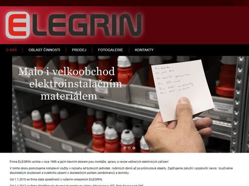stránky společnosti elegrin