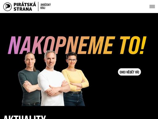 web krajského sdružení české pirátské strany v jihočeském kraji.
