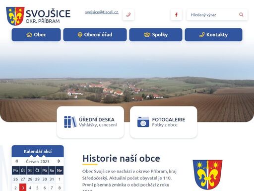 oficiální stránky obce svojšice