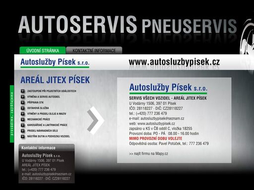 autoslužby písek s.r.o. - tel.: 777 236 479 - autoservis - pneuservis - servis všech vozidel