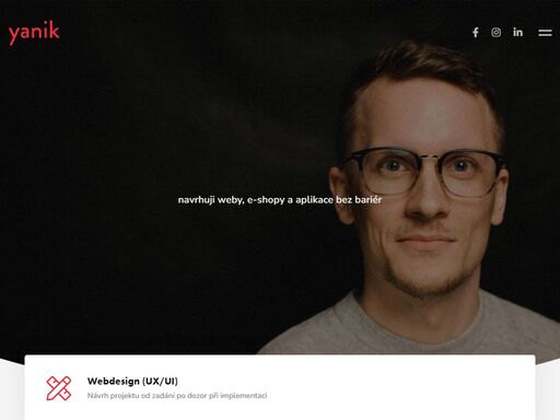 navrhuji weby, e-shopy a aplikace bez bariér. vidím co návštěvníci potřebujía umím to navrhnout