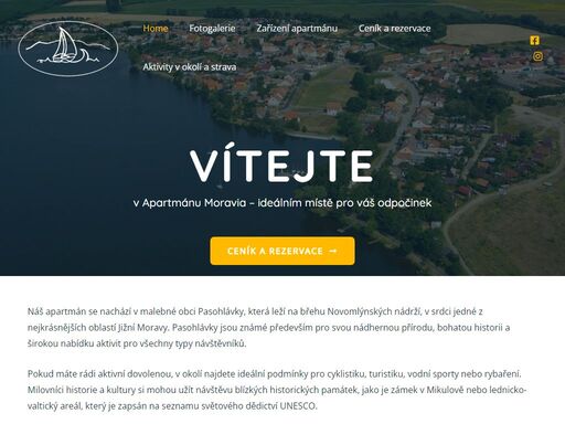 náš apartmán se nachází v malebné obci pasohlávky, která leží na břehu novomlýnských nádrží, v srdci jedné z nejkrásnějších oblastí jižní moravy. pasohlávky