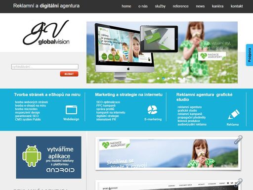 reklamní agentura, reklamní agentura praha - global vision - reklama, marketing na internetu, grafické studio, grafika, webdesign, tvorba www