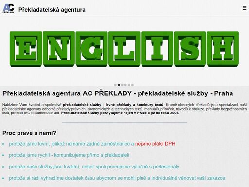 překladatelská agentura – levné a kvalitní právní, technické a ekonomické překlady a korektury textů pro ty, kteří potřebují ušetřit.