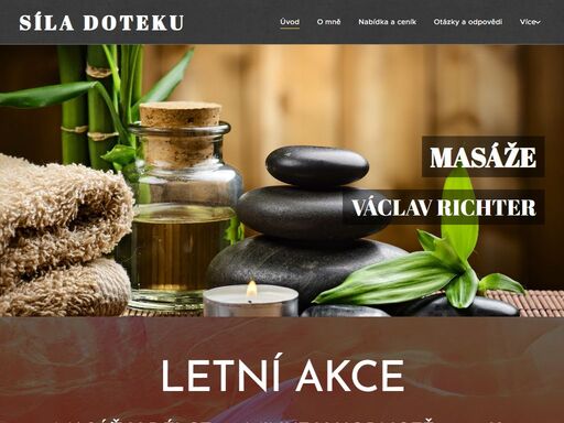masáž v délce 60 minut v hodnotě 800,- kč nyní pouze za 400,- kč