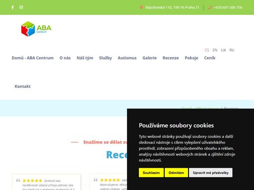 aba centrum je terapeutické středisko pro děti s poruchami autistického spektra (pas) a jinými neurovývojovými poruchami. naše sluby - aba terapie, senzorická integrace a logopedie.