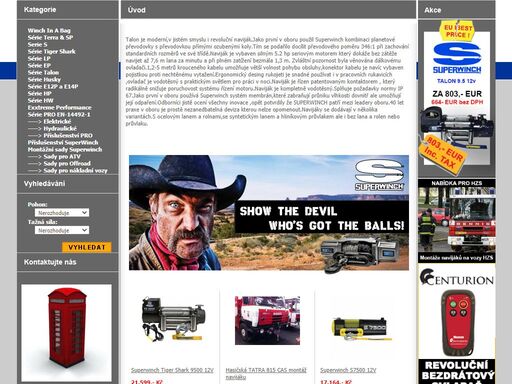 elektrické a hydraulické navijáky značky superwinch, které vynikají zajímavým poměrem cena a kvalita