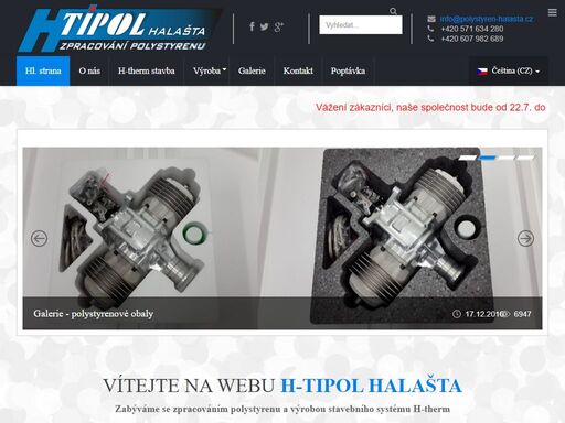polystyren halašta - zpracování polystyrenu, výrobky z polystyrenu a stavební systém h-therm