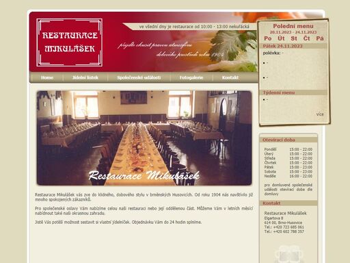 restaurace mikulášek