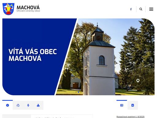 obec machová leží v nadmořské výšce 240 m n.m., při severozápadní hranici okresu zlín necelé 4 km východně od tlumačova a přes 5 km severně od otrokovic. svou polohou se řadí ke kraji haná, mluví se zde tzv. východo hanáckým nářečím. stejně jako všechny okolní obce má své prastaré dějiny. první písemná zmínka je z r. 1397 s tehdejším názvem machova lhota (psáno dohromady).