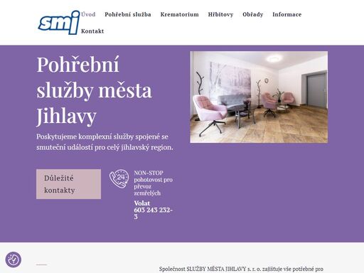 poskytujeme komplexní služby spojené se smuteční událostí pro celý jihlavský region.