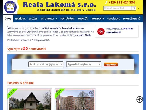 cheb, okres cheb, realitni kancelar, realitka, prodej, pronajem, koupe, byty, domy, rodinne domy, chaty, garaze, pozemky, nemovitosti, reality, nebytove prostory, pojištění nájmu, full servis nabízíme prodej a pronájem nemovitostí, bytů, rodinných domů, rekreačních chat, nebytových prostor i pozemků. vyřizujeme úvěry.