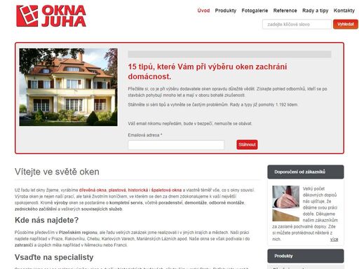 český výrobce se specializuje na dřevěná, plastová okna a dveře té nejvyšší kvality s doživotní zárukou na montáž.