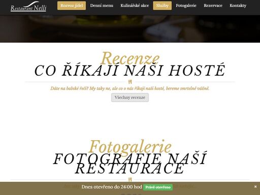 stylový restaurant nelli havířov. široká nabídka výborné domácí kuchyně, denni obědové polední menu, samostatné banketky vhodné pro akce, školení, předváděcí akce, svatby.
