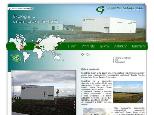 na této stránce naleznete informace o historii společnosti green metal czech s.r.o. - zpracování a třídění kovového odpadu.